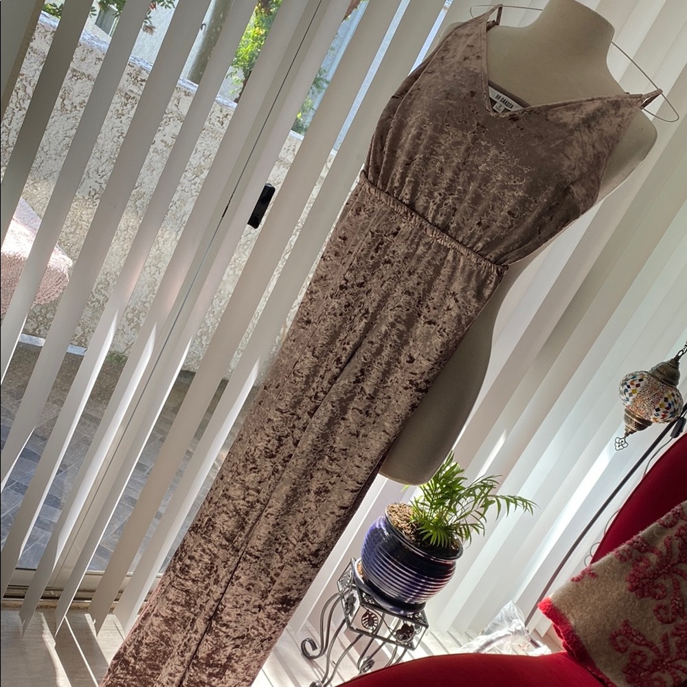 BB Dakota Taupe Velvet Gown